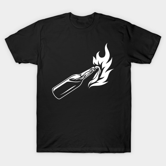 Molotov cocktail T-Shirt by rezaalfarid